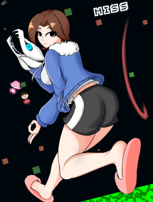 Mii Porn - Smash 4 Mii gunner in San's outfit by DesireDelta on Newgrounds