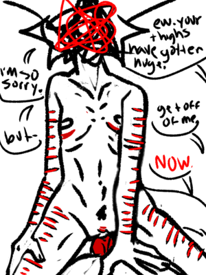 Anorexic Gay Porn - Rule 34 - ana anorexia anorexic body shaming degradation dick english text  furry gay kain riding riding penis scars scars all over scars on arm scars  on thighs self harm shaming skinny