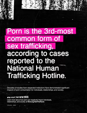 Human Trafficking Porn - Pornography is the 3rd-most common form of sex trafficking, according to  cases reported to the National Human Trafficking Hotline. - Fight the New  Drug