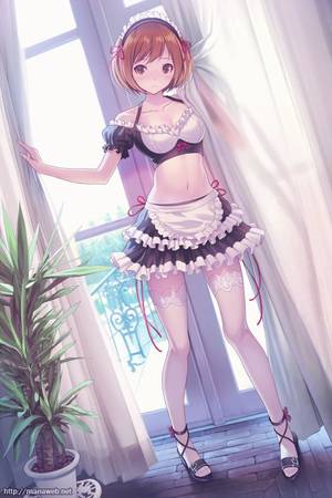 ecchi maid upskirt - 