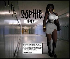 black slut cartoons - Ebony School Slut 2- Sophie - Porn Cartoon Comics