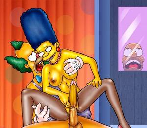 Homer And Lisa Simpson Porn - Krusty the Clown Fucks Marge and Gets a Blowjob from Lisa!
