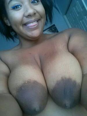 monster big black boobs selfie - Huge Black Tits Selfie