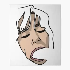 Blowjob Clip Art - Blowjob Queen Giving Head | Oral Sex Girl Face Illustration\
