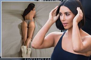 Best Porn Kim Kardashian - Kim Kardashian strips off and flaunts her famous rump - as she adopts  another bizarre pose for Yeezy campaign - Irish Mirror Online