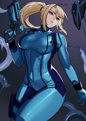 Evil Samus Aran Tentacle Porn - Zero Suit Samus by @kage_matu_re [4K] : r/Metroid