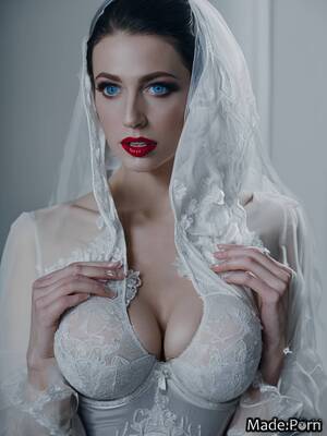 huge wedding boobs - Porn image of mesh huge boobs blonde busty silk 18 wedding created by AI