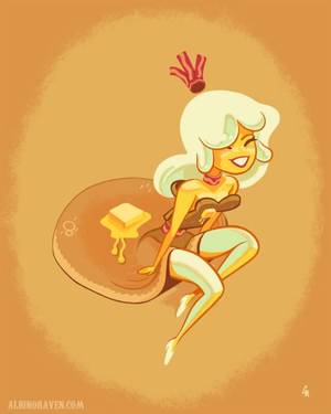 Adventure Time Porn Breakfast - Drawing based on Breakfast Princess for the Adventure Time and Regular Show  art show at Mondo Gallery in Austin, Texas