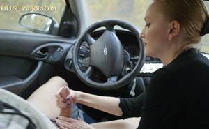 car handjob captions - 