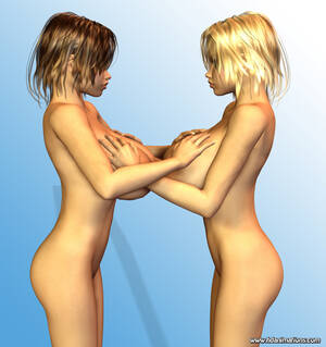 3d Lesbian Boobs - Big tits lesbian 3d animation toons - Pichunter