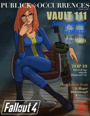 Fallout 3 Fan Art Porn - Publick Occurrences magazine style. Fallout 4 fan-art by me : r/fo4