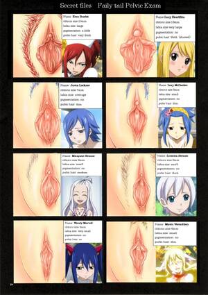 Fairy Tail Girls Pussy - Rule 34 - 6+girls 8girls blonde hair blue eyes blue hair brown eyes  character profile character sheet chart clitoris closed eyes cosine erza  scarlet fairy tail female female only hair ornament hairless