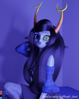 Homestuck 3d Porn - Vriska Serket Cosplay. 3D model by me. Based on cosplay by Boople_snoot,  aka. u/stinkyneko42069 : r/homestuck