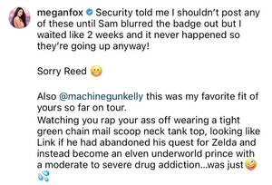 Megan Fox Porn Cum - Megan Fox Called Out For 'Romanticizing' Addiction In Deleted Instagram Post