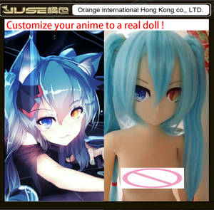 japanese sex pillow - 2015 Top quality 130cm Japanese anime sex dolls,Hatsune Miku sex pillow  doll,life