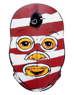 mexican wrestler cartoon - wooden mexican wrestler mask luchador collab project peat wollaeger