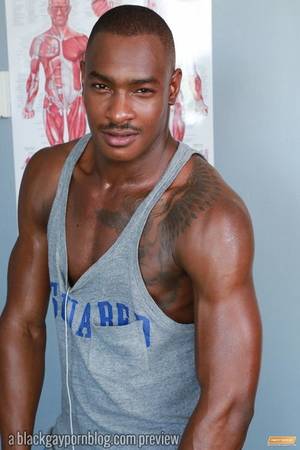 Black Gay Muscle Stars - the very handsome and hung Tyson Tyler #sexyblackmen #hotblackguys