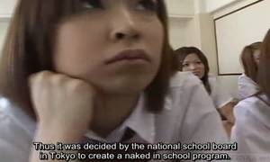 japanese nonchalant bukkake - Naked in school 3 subtitles 01