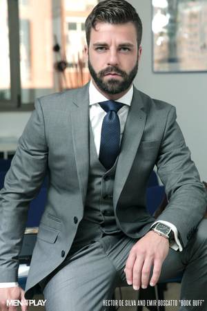 Hector Porn Star - Hector de Silva - hair, beard, three piece suit, shirt and tie. Find this  Pin and more on gay porn stars ...