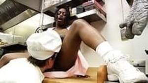 black waitress fuck - Black Waitress Fucks The Chef In The Restaurant : XXXBunker.com Porn Tube