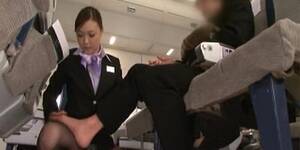 asian sex on airplane - Japanese flight attendant's Physical strength service 2 - Tnaflix.com