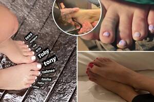 mom forced foot fetish - See the Kardashians' most shocking photos of their FEET after Khloe  suspects sisters Kourtney and Kim have a 'fetish' | The US Sun