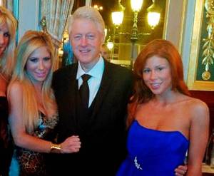 Hillary Rodham Clinton Porn - Bill Clinton shares spotlight in Monaco with porn starlets Brooklyn Lee and  Tasha Reign - NY Daily News