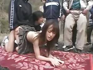 asian outdoor gangbang - Anime sex with big boob