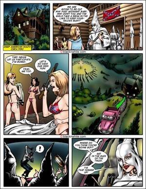 dixie chicks cartoon porn - Dixie Sluts- BlacknWhite - Porn Cartoon Comics