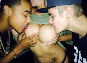 All Real Celebrity Sex Tapes - Justin Bieber caught sucking stripper tits