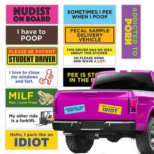 big ass nudists - Amazon.com: Funny Prank Magnet Bumper Sticker 12-Pack- Magnetic Bumper  Decal Bumper Magnets Pranks for Adults Joke Waterproof Dirty Truck Sticker  Car Sticker Prank (Magnet, A Little Less Dirty) : Toys & Games