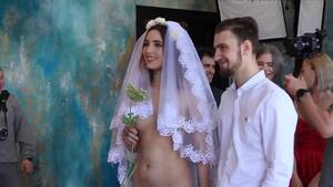 bride shemale in public - Crazy Russian wedding with Nude Bride