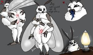 Moth Porn - Rule 34 - 1boy animal genitalia antennae anthro anus big ass black eyes  femboy furry humanoid insect boy insect humanoid lamp male male only moth  moth boy phantomas(artist) solo white fur wide