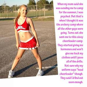 Fantasy Cute Porn Captions - Image result for Forced Feminization Captions Cheerleader