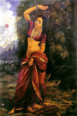 indian sexy painting - Raja Ravi Varma's Paintings: A Beautiful South Indian Women