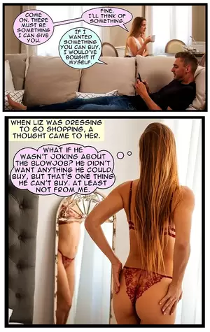 Birthday Deepthroat Porn Captions - Sister's Birthday Blowjob in Lingerie - Porn Comics XXX