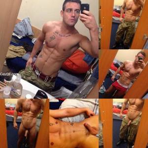 Army Guys Sexy - Filed under tattoo army Army lad real military guys get naked real army  guys military cock