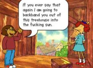 Arthur Cartoon Porn - you ever say that again I going to backhand you out of this treehouse into  the. Arthur Comic Creator