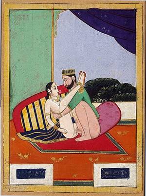 indian sexy painting - A Set of Ten Northern Indian Erotic Paintings