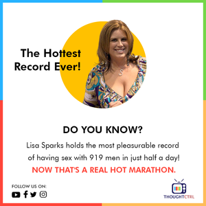 a day with pornstar - FUN FACT : Lisa Sparks, the American pornstar, holds the steaming record of  having sex with 919 men in 12 hours. The adult actor broke the previous  record of 759 men. : r/funfacts