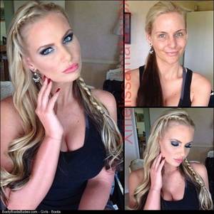 girl make up - Adult Film Actresses With and Without Makeup Part 2 Girls Boobs - http://