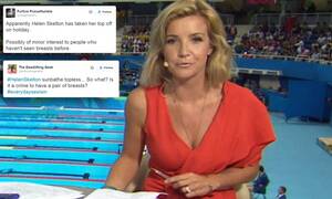 Helen Skelton - Outraged Twitter users slam leaked footage showing Helen Skelton sunbathing  topless | Daily Mail Online