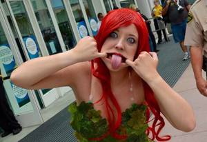 Comicon Cosplay Furry - She looks pretty unlikely to try to kill her love interest, as Poison Ivy  did in the Batman comics.