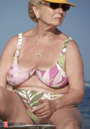 Granny Bikini Porn - Mature and Grannies clad bikinis and undergarments