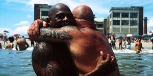 couple nudist beach butt - Jacob Riis Park, New York's Beloved Gay Beach, In Photos