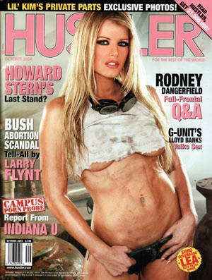Jessica Simpson Wet Pussy - Hustler October 2004, hustler magazine back issues, amazing ladie