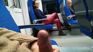 Amateur Train Fuck - Amateur couple having quick Train Sex. Babe in glasses swallowed hot Cum