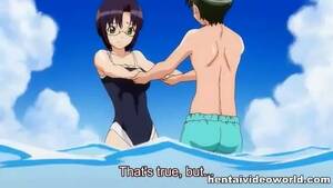 Cute Anime Girl Swimsuit Porn - Anime swimsuit girl has sex on the beach - wankoz.com