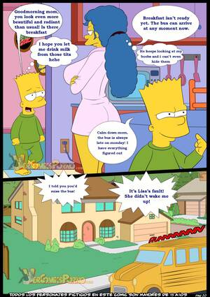 Marge Simpson Big Boobs Porn - Marge Simpson and Bart porn comics