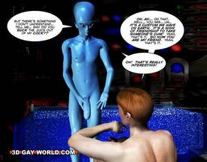 Gay Alien Porn Comic - Huge alien dick ready to start fucking in this sexy - Picture 14